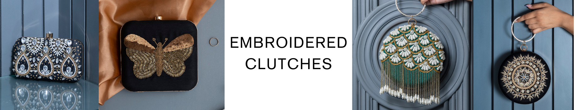 Embroidered Clutches