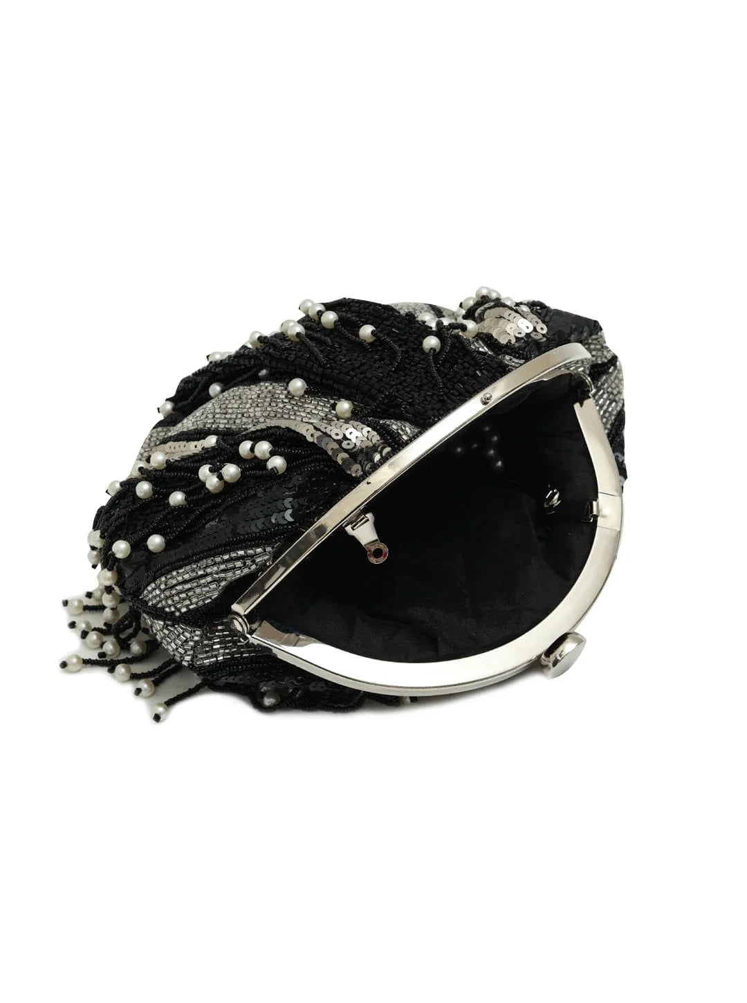 Ava Black Pearl Batua Bag