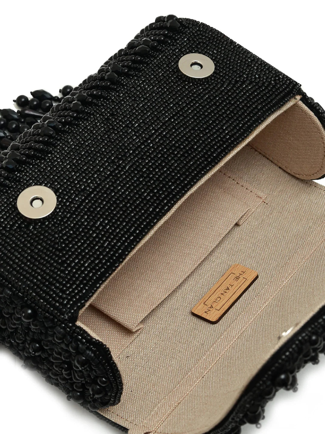 Fiona Black Flap Over Bag