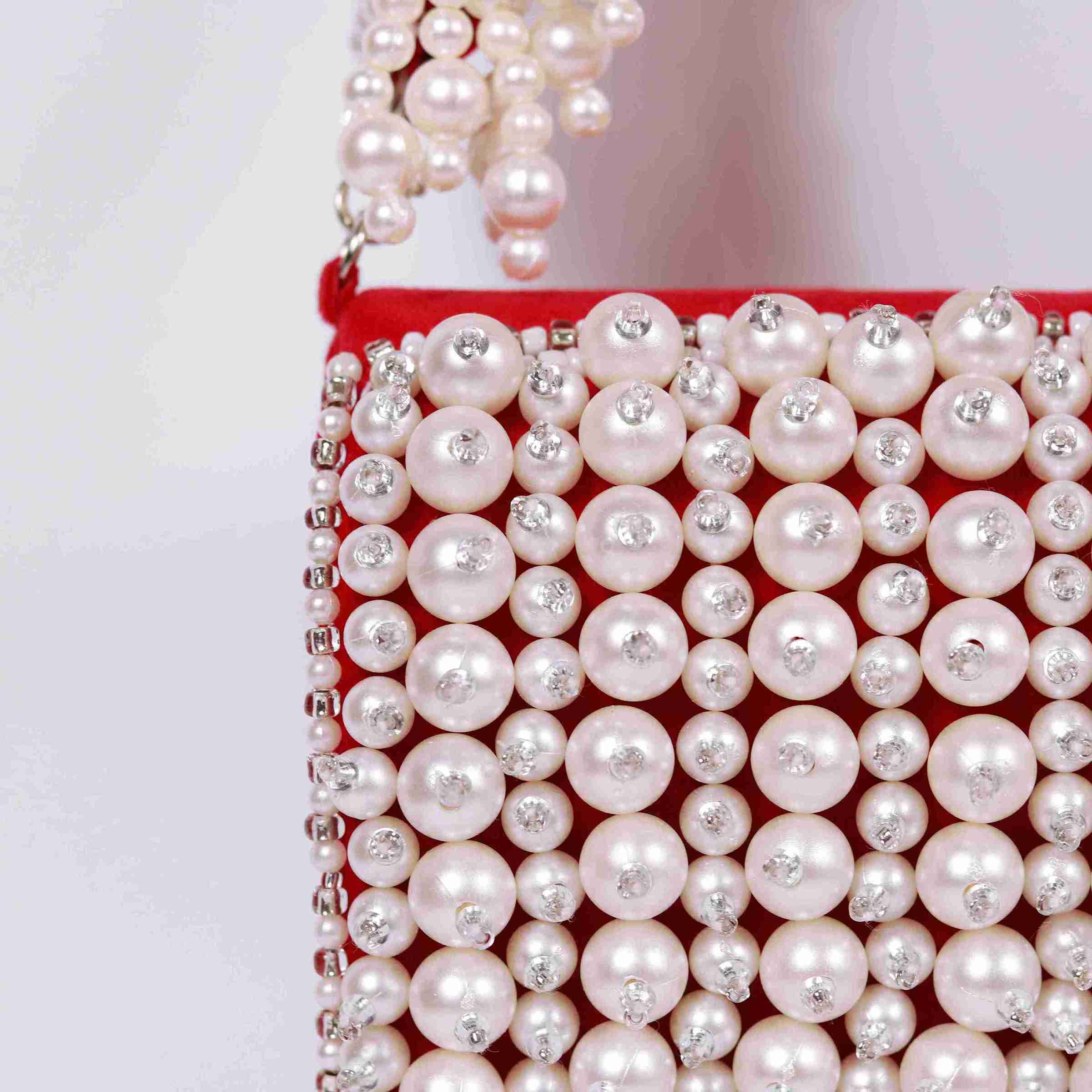 Jade Mini Bag with Embroidered Handle