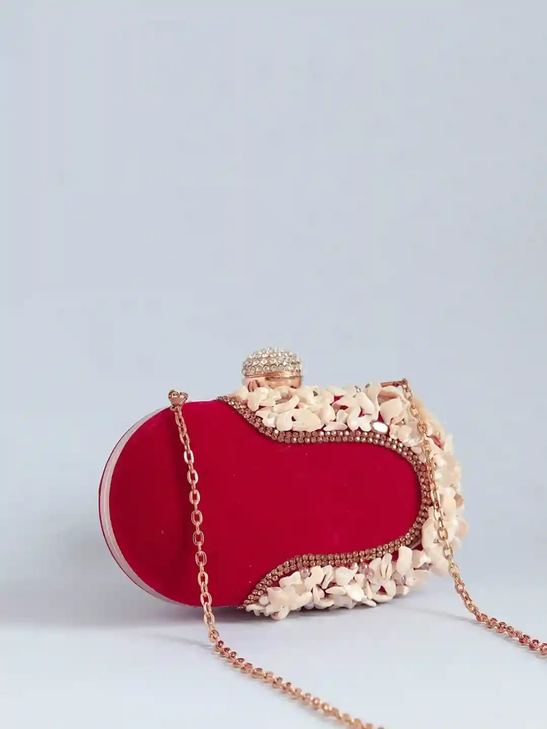 Dariya Sea Shells Hand Embroidered Clutch