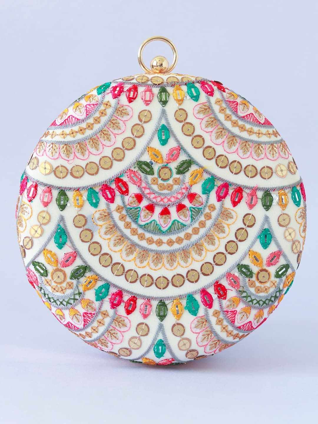 Jashn Multicolour Embroidered Clutch