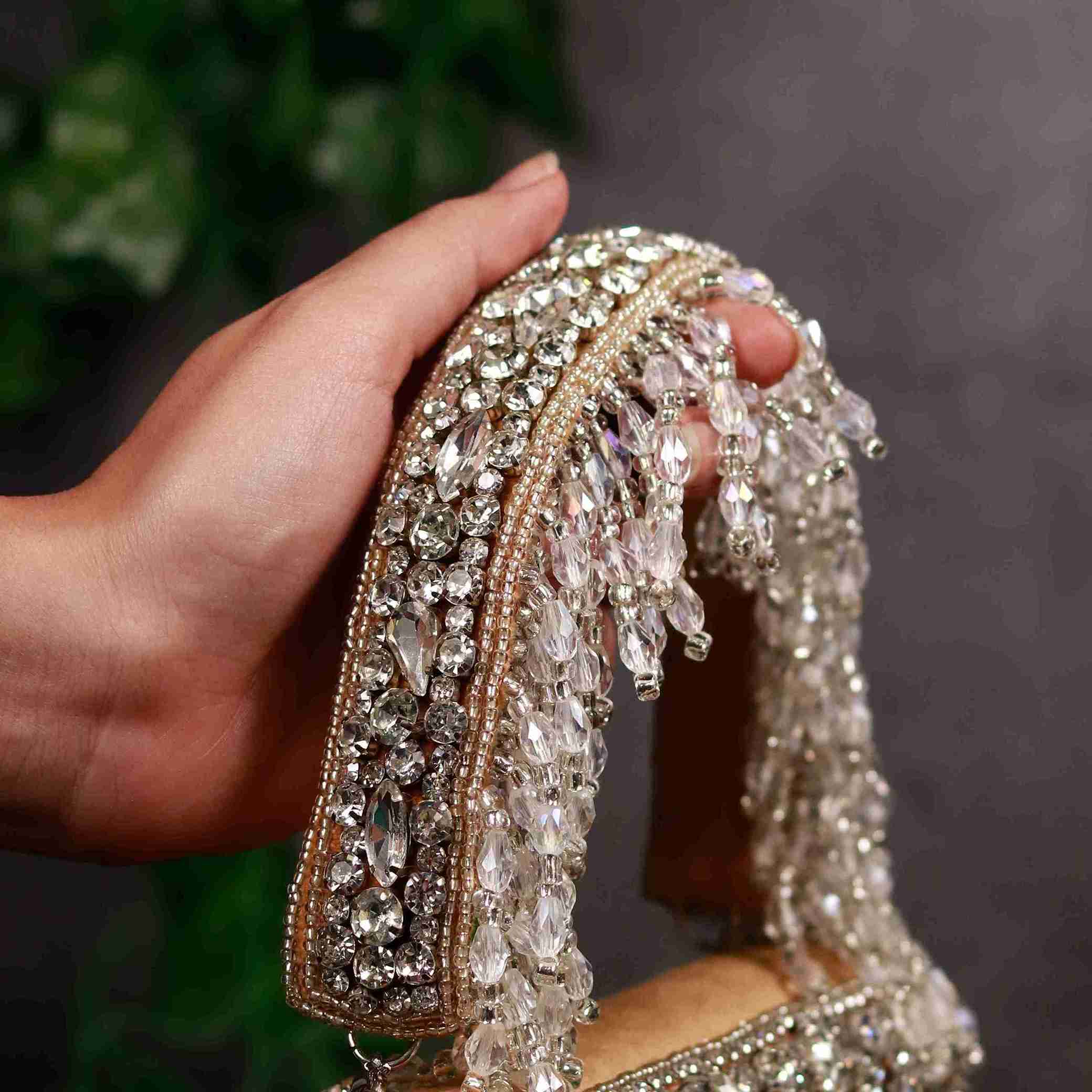 Grace Mini Bag with Embroidered Handle