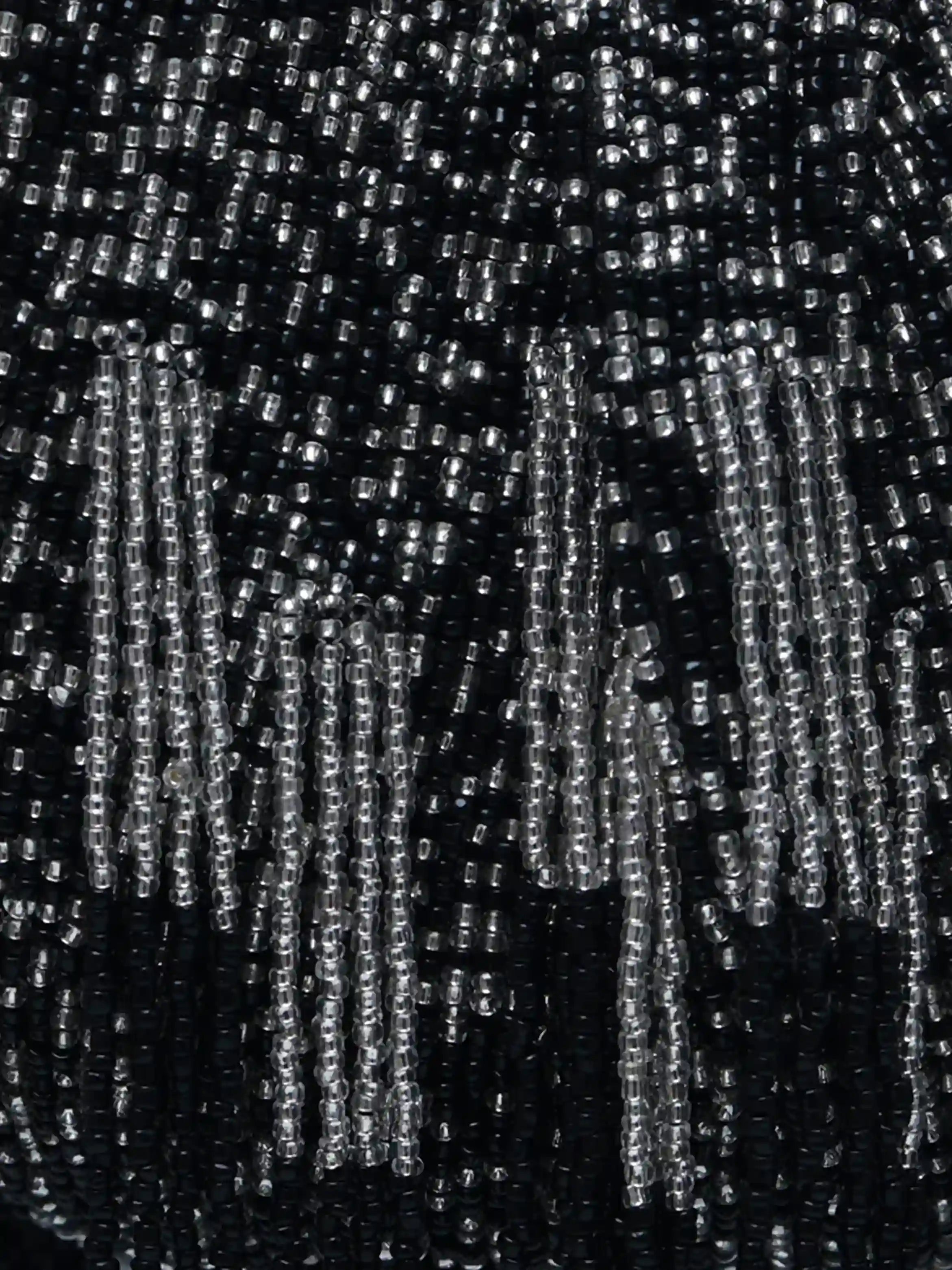 Amour Black Batua Bag with Detachable Handle