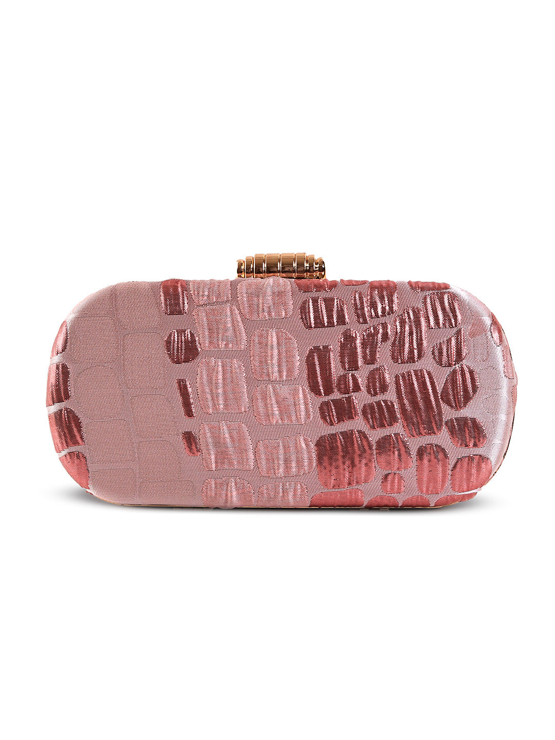 Pink coral long clutch bag by The Tan Clan, featuring a sleek design and spacious interior for stylish essentials.