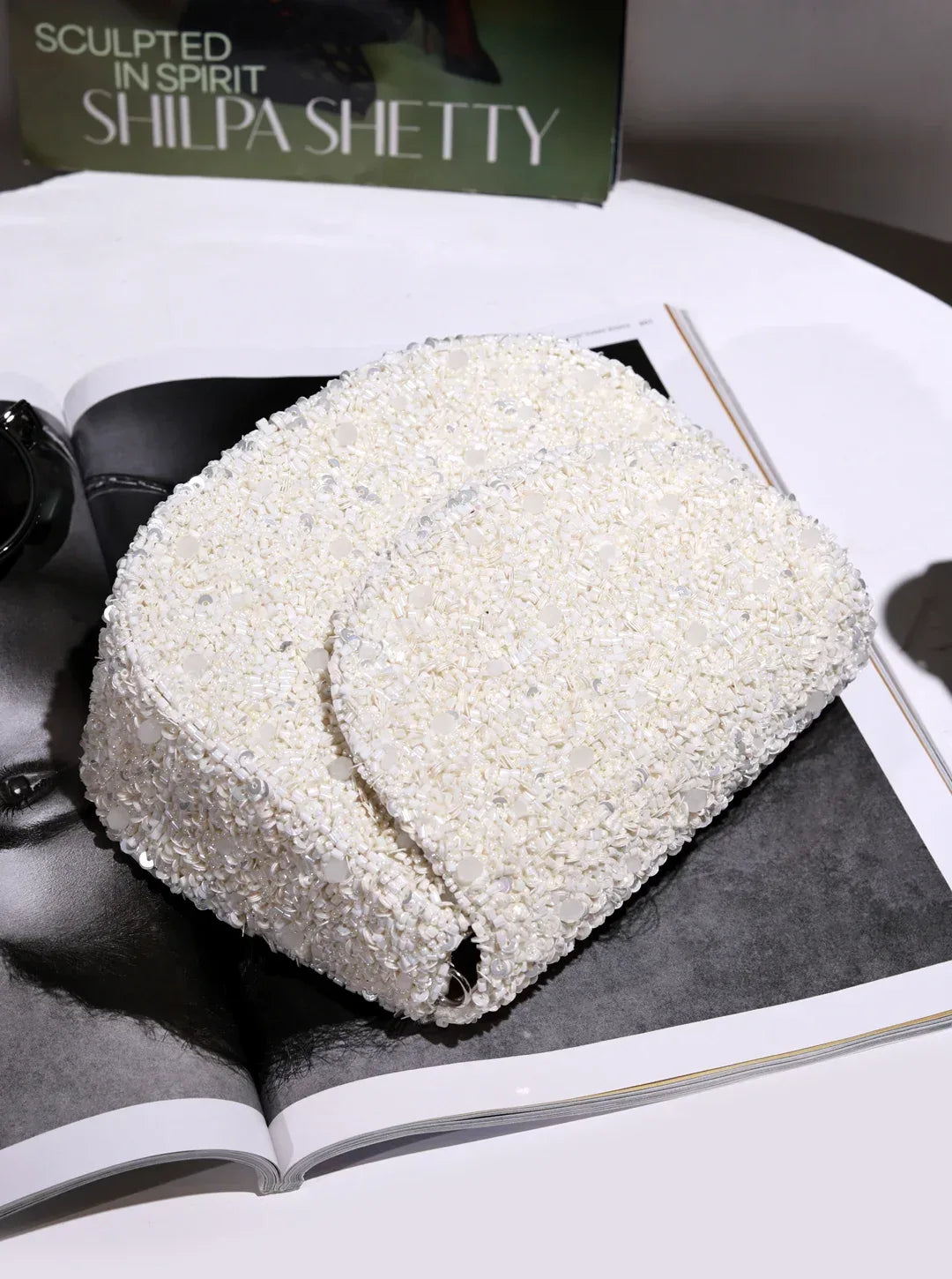 Amy White Flap over Bag - The Tan Clan