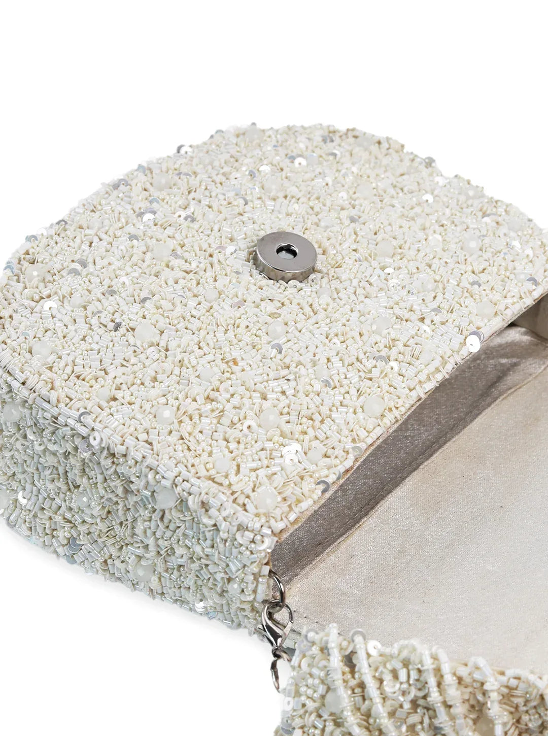 Amy White Flap over Bag - The Tan Clan