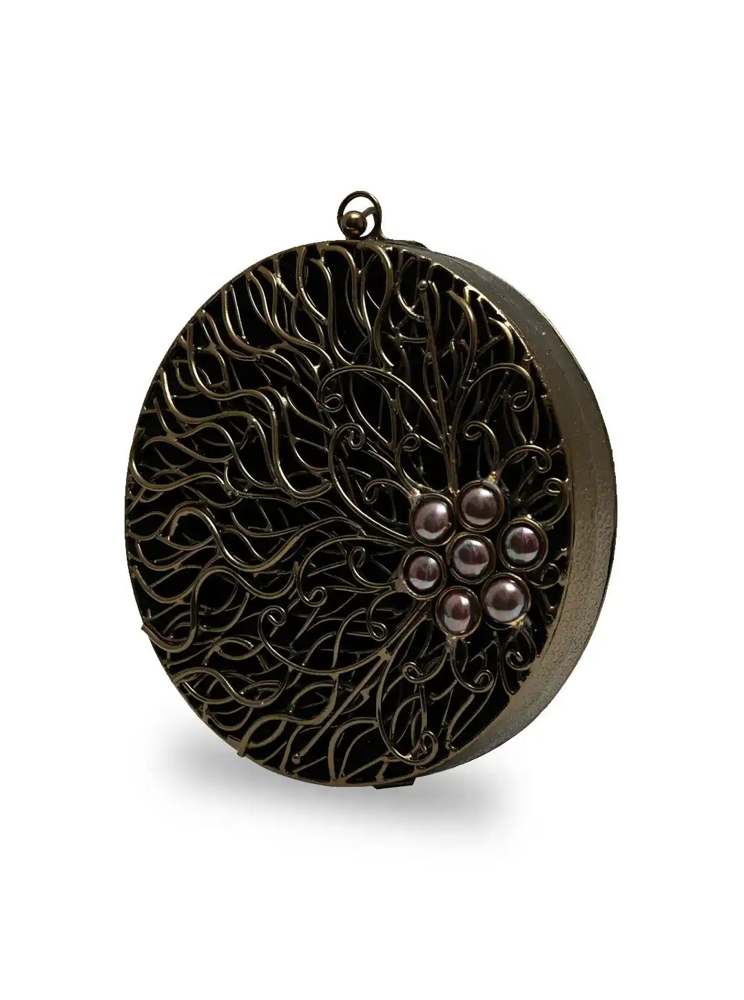 Vana Brass Clutch