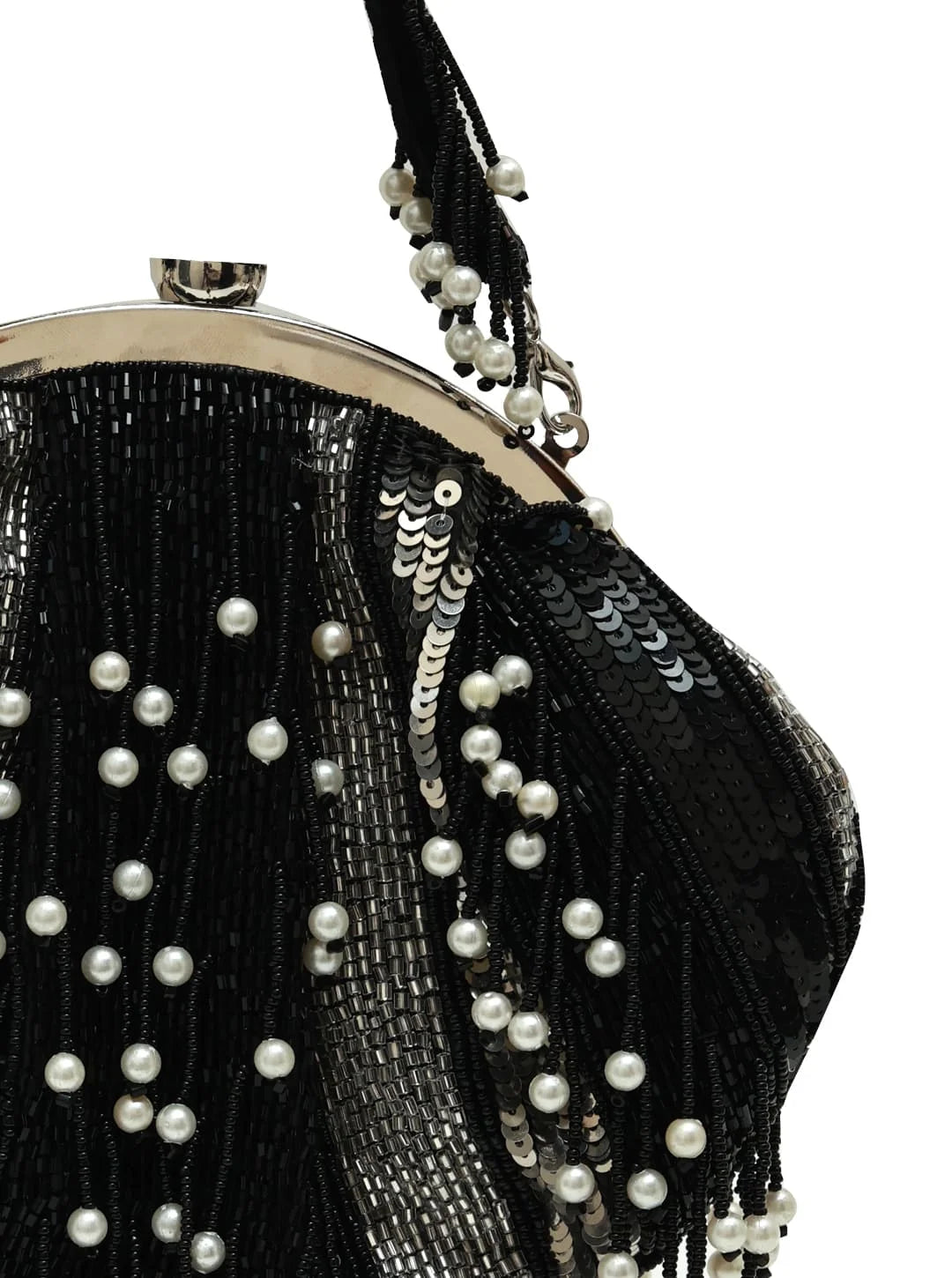 Ava Black Pearl Batua Bag