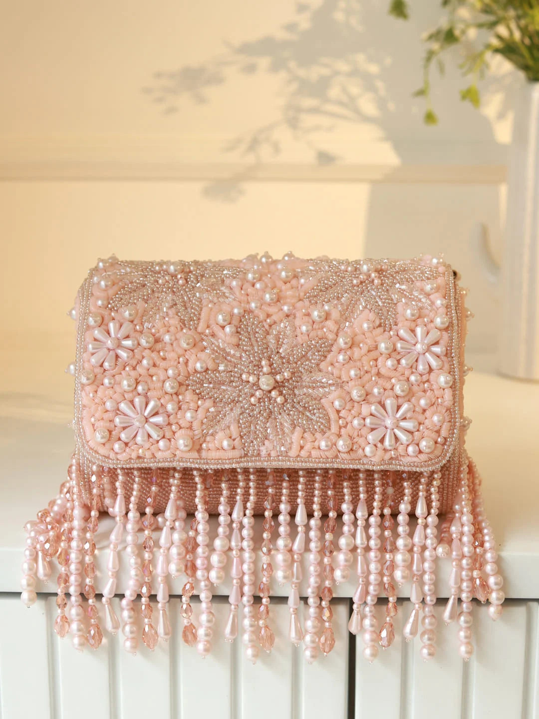 Fiona Peach Flap Over Bag