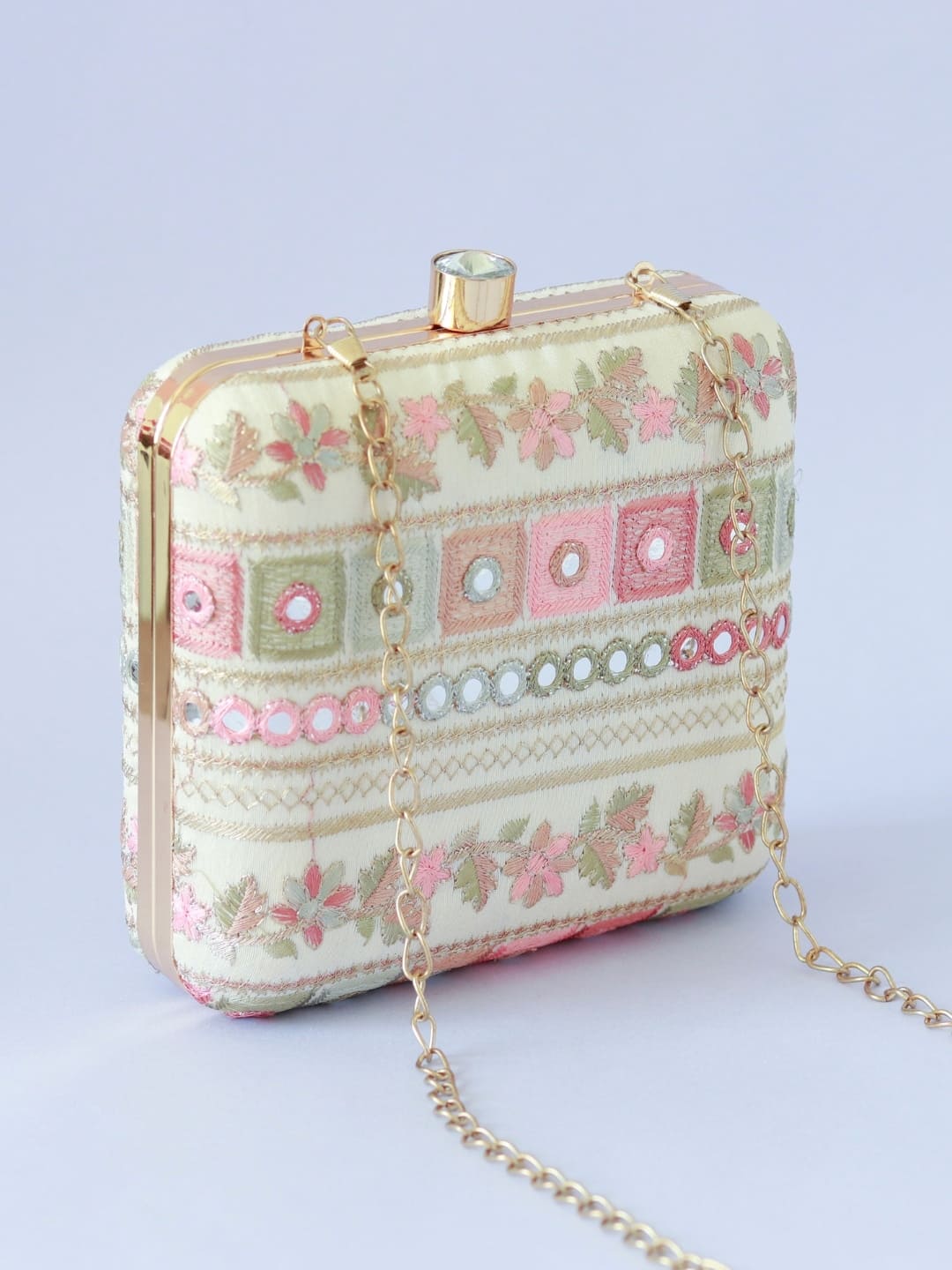 Phulwaari Floral Box Clutch
