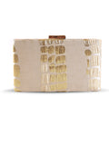 Coral Sleek Beige Clutch