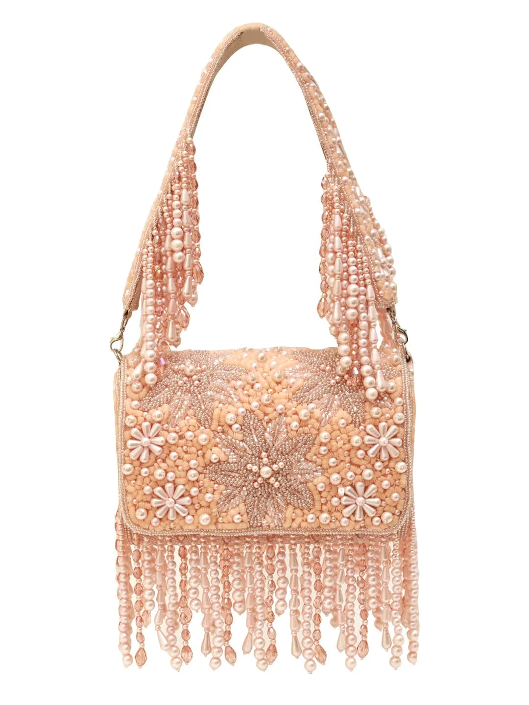 Fiona Peach Flap Over Bag
