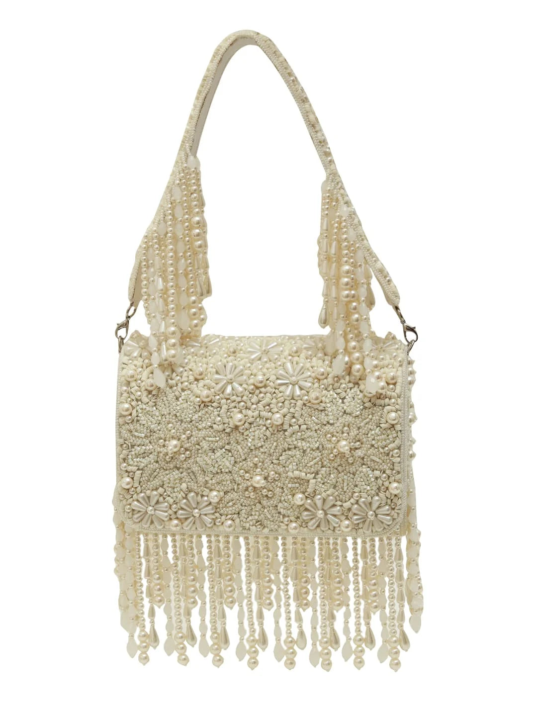 Fiona White Flap Over Bag