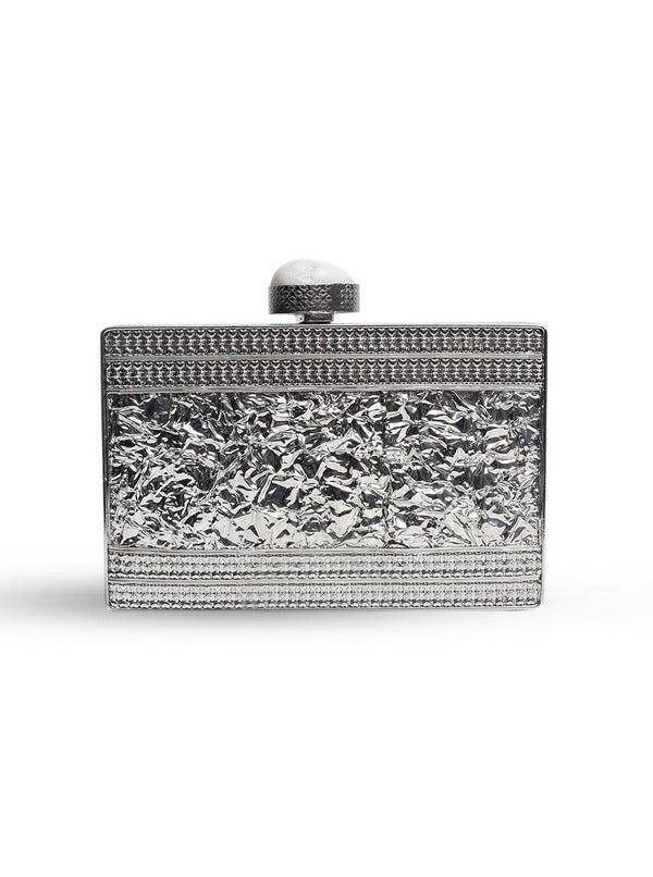 Aisha Embellished Mother of Pearl Clutch