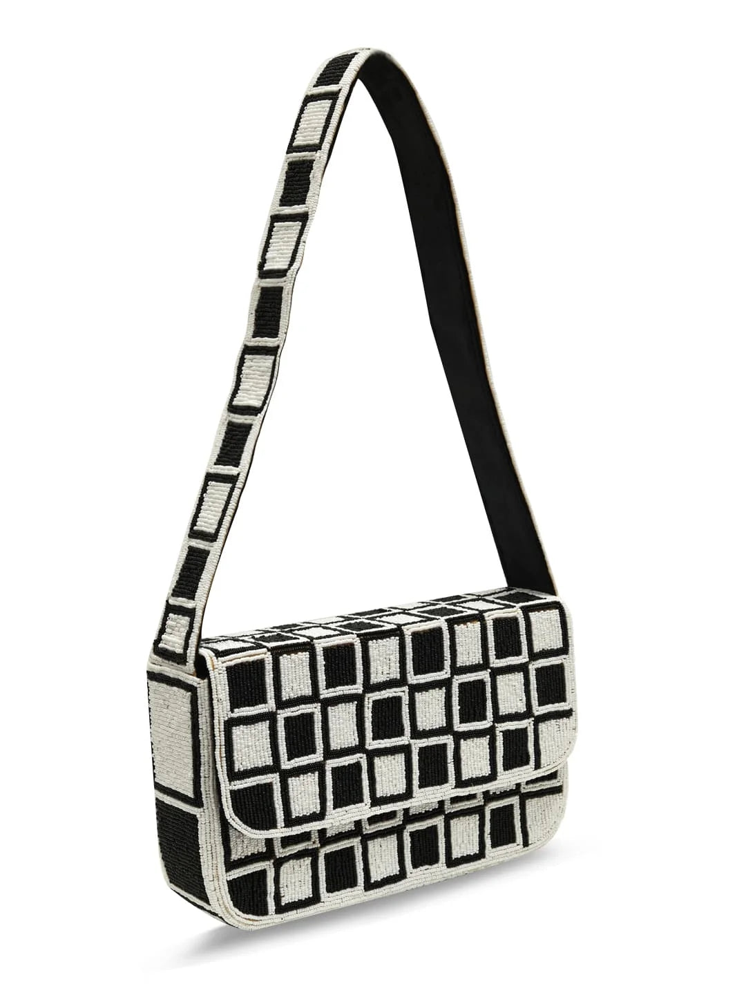 Blake Checkered Shoulder Bag