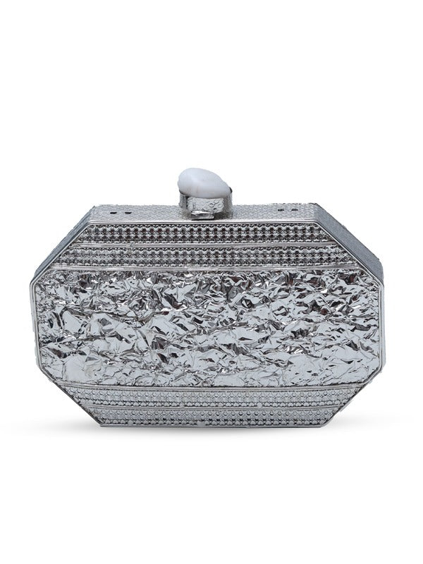 Misha Silver Mother of Pearl Clutch