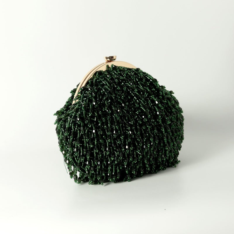 Rosa Batua Bag with Detachable Handle - Emerald