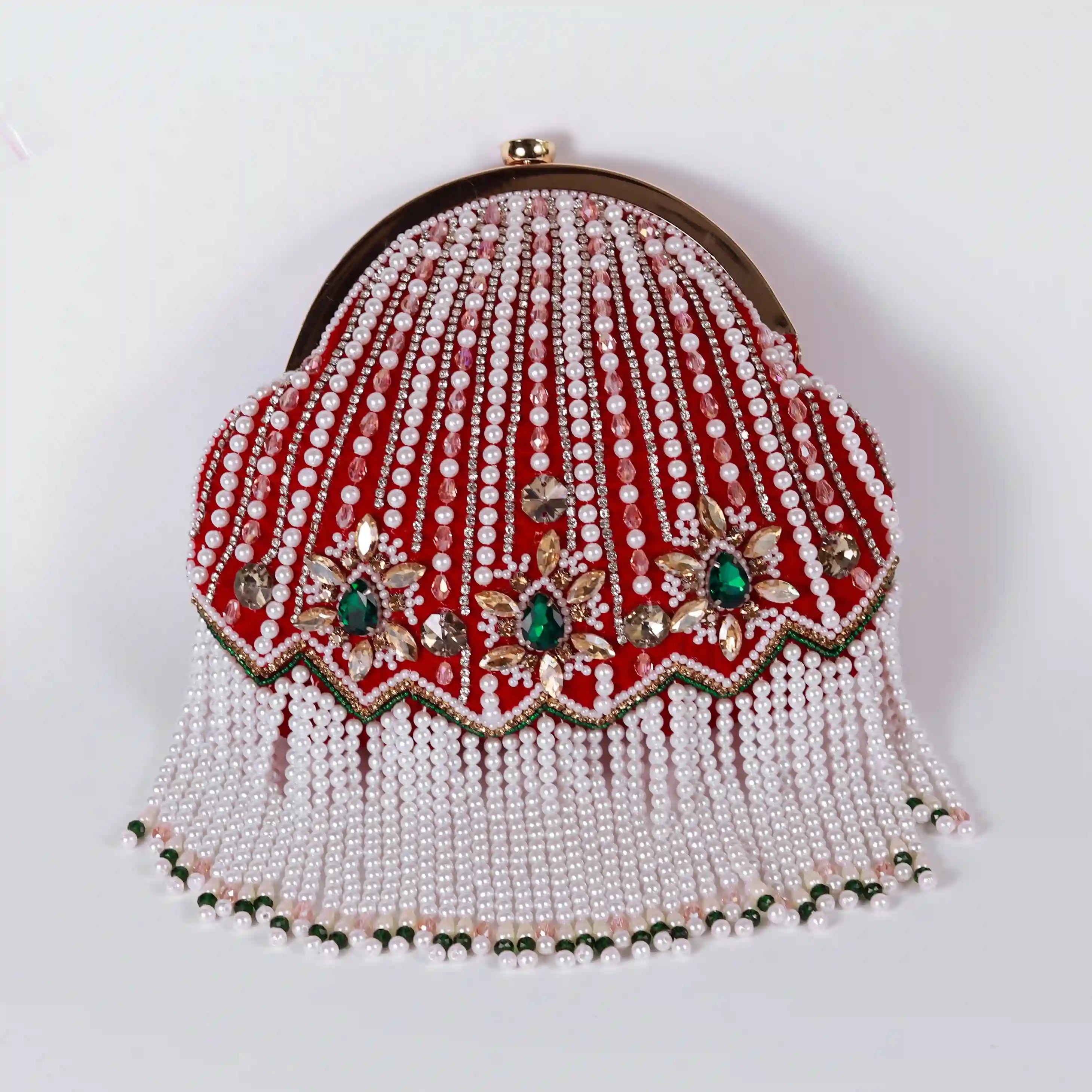 Frida Batua Bag with Detachable Handle - Red