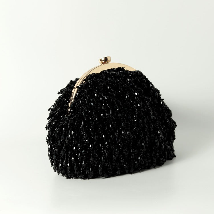 Rosa Batua Bag with Detachable Handle - Black