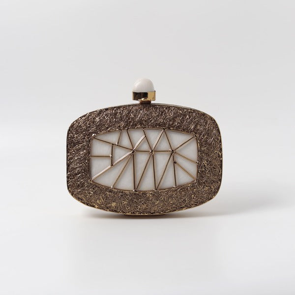 Alia Mother of Pearl Clutch