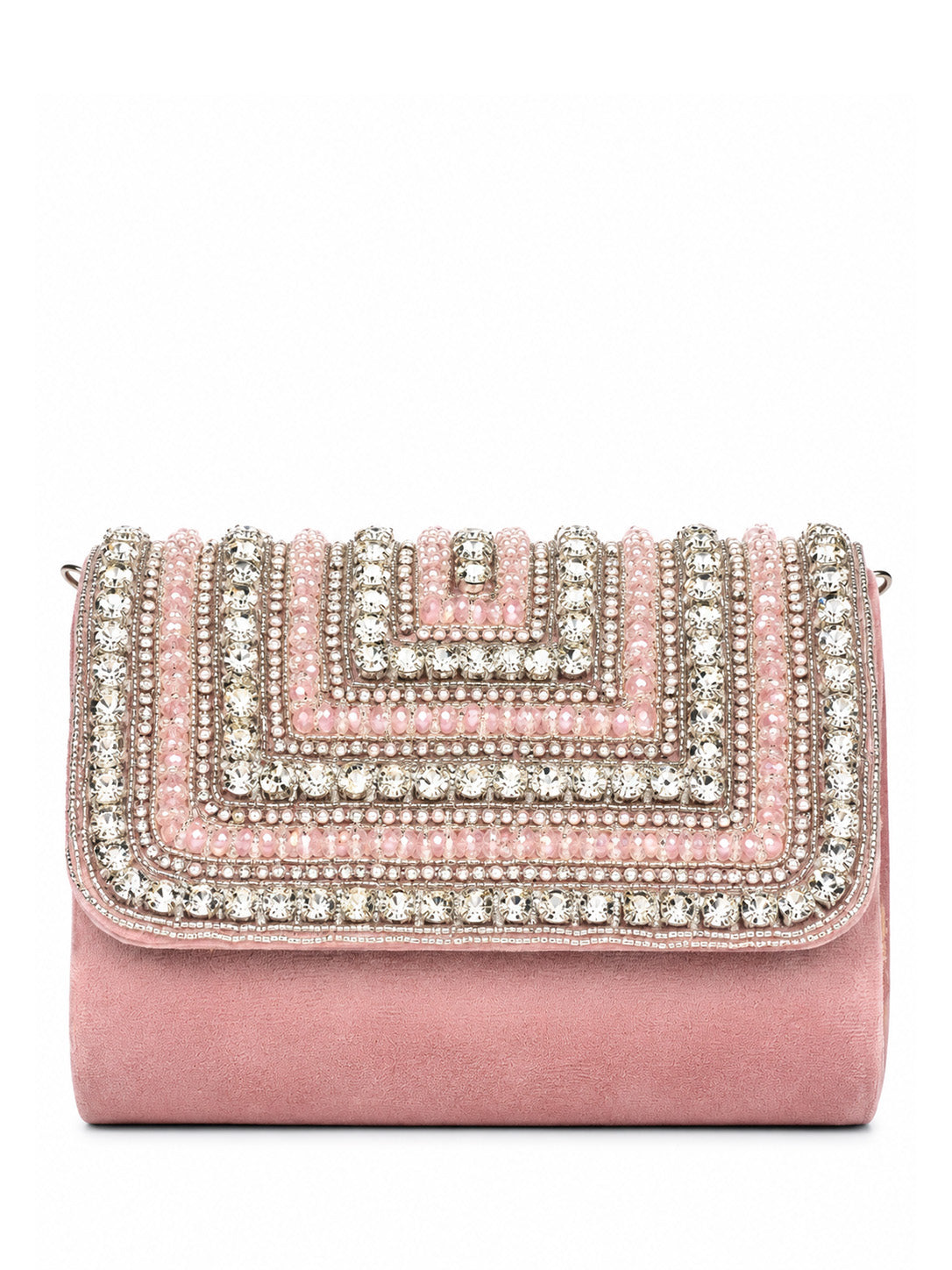 Nysa Embellished Flap over Clutch Bag