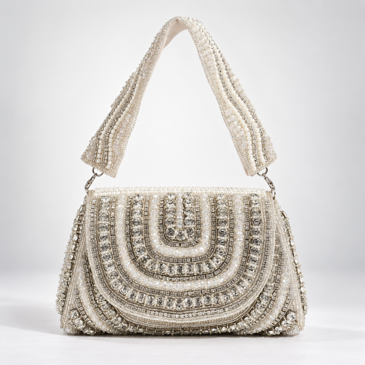 Chloe Flap Over Bag with Handle in dark brown leather, featuring a sleek design and structured silhouette.