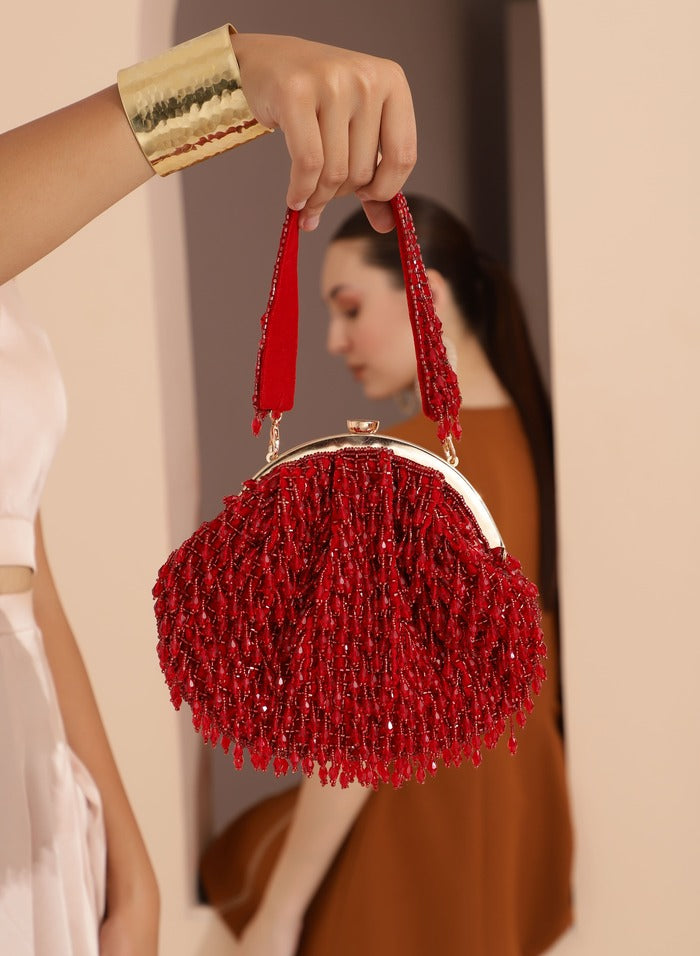 Rosa Batua Bag with Detachable Handle