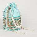 Ama Potli Bag with Pearl Handle