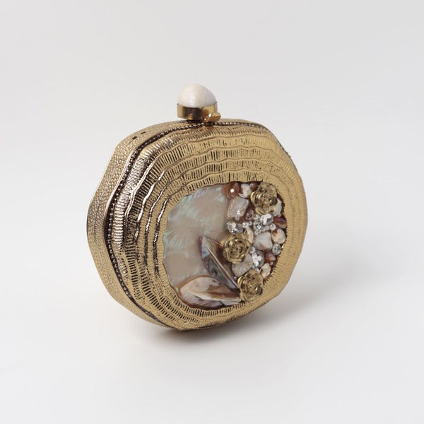 Aura Combo - Sana Mother of Pearl Clutch and Nysa Pink Flap Bag