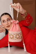 Ama Potli Bag with Pearl Handle