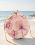 Bloom Pink Embroidered Clutch