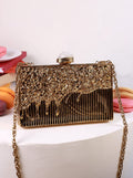 Nayla Brass Clutch