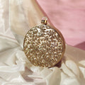 Gazal Intricate Brass Work with Mother of Pearl Clutch