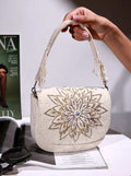 Eva White Flap over Bag