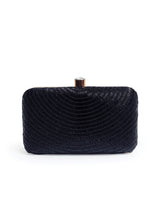 Glitz Black Hand Embroidered Party Clutch
