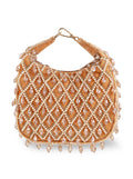 Diya Pearl Half Moon Bag