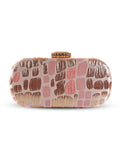 Coral Long Peach Clutch