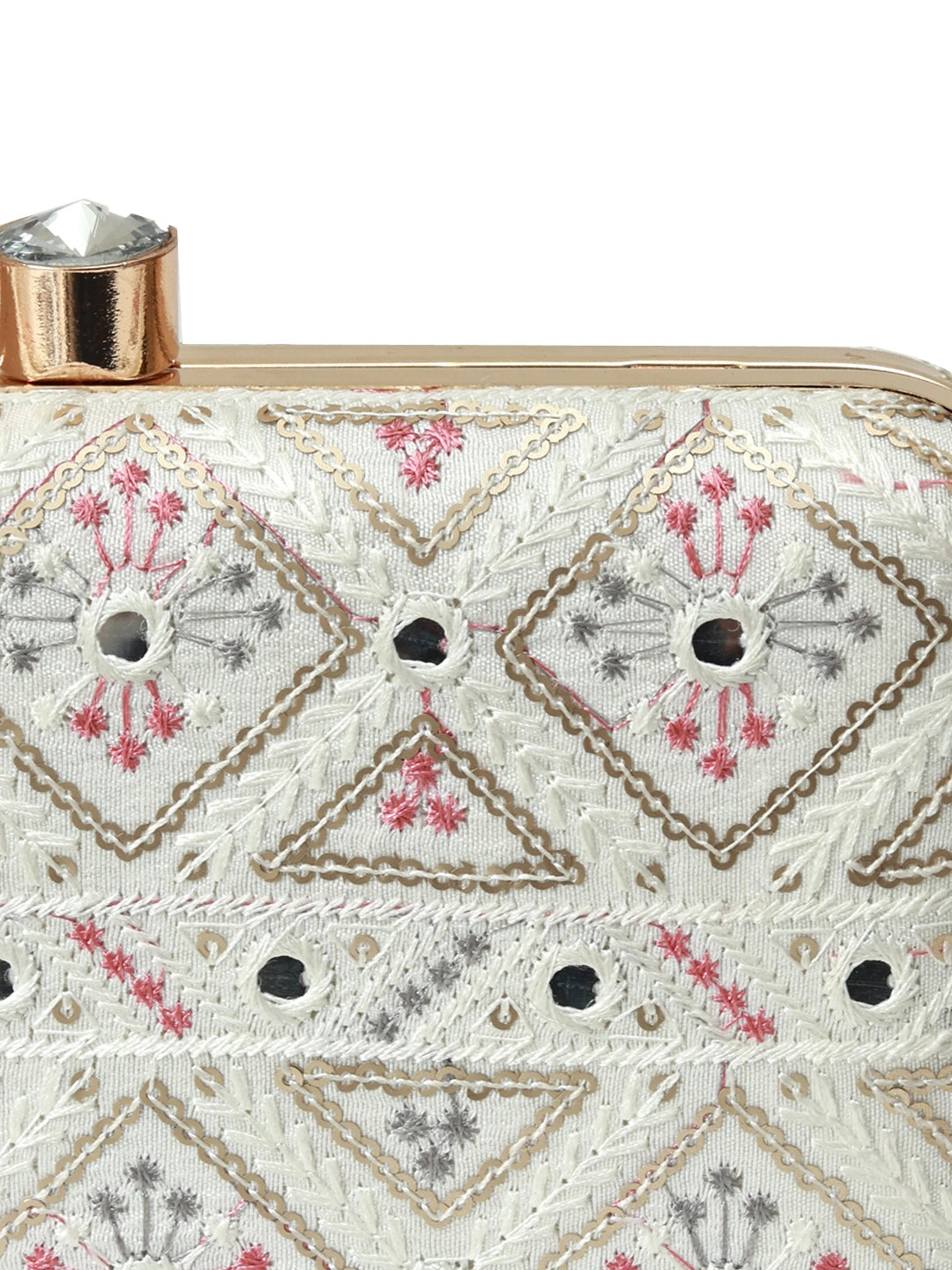 White box clutch by The Tan Clan, Ariba White Box Clutch, featuring a sleek rectangular design with a fold-over flap and minimalistic style.