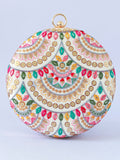 Jashn Multicolour Embroidered Clutch