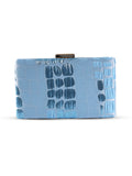 Coral Sleek Blue Clutch