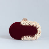 Dariya Sea Shells Hand Embroidered Clutch
