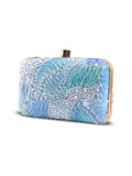 Aqua Blue Box Clutch