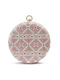 Ariba Pink Round Clutch