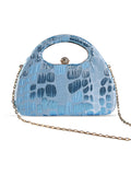 Coral Arc Blue Clutch
