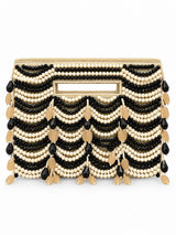 Lara multicolor handcrafted beaded bag by THE TAN CLAN with intricate beadwork and a compact design for stylish accessories