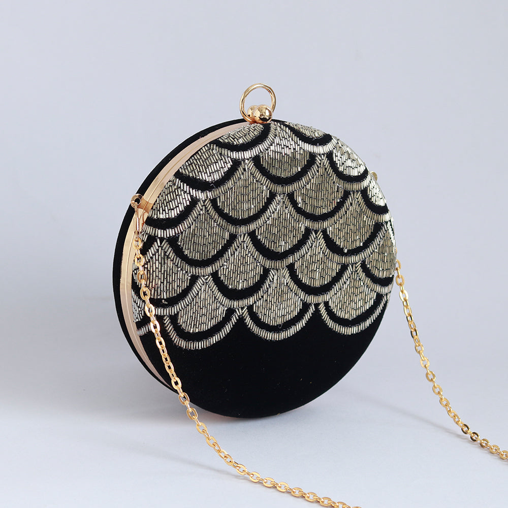 Rajwada Hand Embroidered Clutch