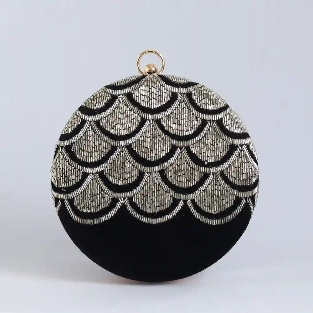 Rajwada Hand Embroidered Clutch