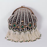 Black Frida Batua bag with detachable handle by The Tan Clan, showcasing its stylish design and versatile carry options.