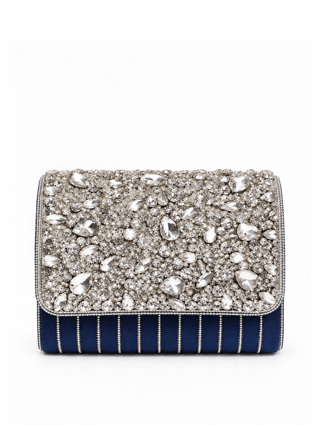 Grace Embellished Flap Over Bag by The Tan Clan featuring decorative embellishments and a stylish flap closure.